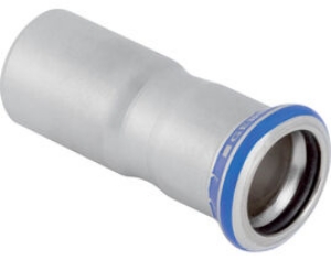 Picture of Geberit - Reduktionsstücke GEBERIT MAPRESS Wasser Edelstahl Rostfrei 1.4401 Pressindikator, zentrisch, d mm: 15.0, d1 mm: 12.0, L cm: 5.1, H cm: 3.4, Art.Nr. : 33002