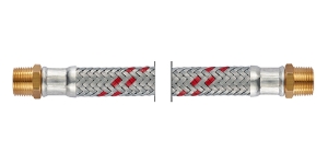 Bild von NEOFLEX-EPDM Panzerschlauch DN13, AG x AG, 1/2" x 1/2", 30 cm, Art.Nr. : 67763030 (67 7630 30)