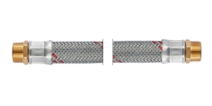 Bild von NEOFLEX-EPDM Panzerschlauch DN19, AG x AG, 3/4" x 3/4", 70 cm, Art.Nr. : 67767070 (67 7670 70)