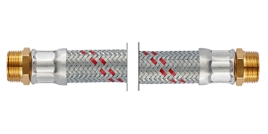 Bild von NEOFLEX-EPDM Panzerschlauch DN25, AG x AG, 1" x 1", 100 cm, Art.Nr. : 67772100 (67 7721 00)