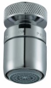 Bild von NEOPERL CASCADE SLC AC Strahlregler, mit Kugelgelenk/verchromt, M22x1 / 1/2" / 3/8", EK: F, A = ~ 13.5 - 15 l/min., Art.Nr. : 10961598 (10 9615 98)
