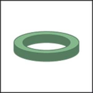 Bild von TECHNIC Raccord-Dichtungen, Tesnit / Beutel zu 100 Stk., 1/2", 18 x 11 x 2 mm, Art.Nr. : 78405096 (78 4050 96)