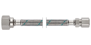 Bild von NEOFLEX CRG Panzerschlauch DN8 mit VS, IG X URS-DW Klemmverschraubung, 1/2" x 10mm, 50 cm, Art.Nr. : 63415050 (63 4150 50)