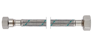 Bild von NEOFLEX Panzerschlauch DN8 mit VS, IG x IG, 3/8" x 1/2", 30 cm, Art.Nr. : 63430030 (63 4300 30)
