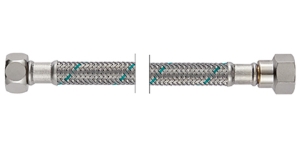 Bild von NEOFLEX Panzerschlauch DN8 mit VS, IG x IG, 3/8" x 3/8", 20 cm, Art.Nr. : 63420020 (63 4200 20)