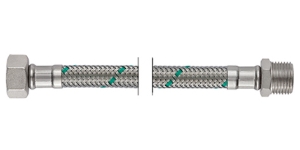 Bild von NEOFLEX Panzerschlauch DN10, IG x AG, 1/2" x 1/2", 100 cm, Art.Nr. : 66874100 (66 8741 00)
