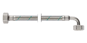 Bild von NEOFLEX Panzerschlauch m/Ummantel.DN10, IG X IG gebogen, 3/4" x 3/4", 250 cm*, Art.Nr. : 66879250 (66 8792 50)