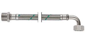 Bild von NEOFLEX Panzerschlauch DN10, AG X IG gebogen, 1/2" x 1/2", 125 cm, Art.Nr. : 66872125 (66 8721 25)