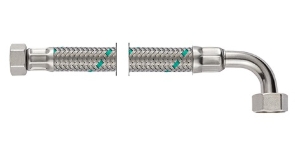 Bild von NEOFLEX Panzerschlauch DN16, IG X IG gebogen, 3/4" x 3/4", 30 cm, Art.Nr. : 66891030 (66 8910 30)