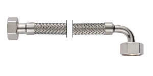 Bild von NEOFLEX INOX Ganzmetallschlauch DN10, IG X IG gebogen, 3/4" x 3/4", 120 cm, Art.Nr. : 66852120 (66 8521 20)