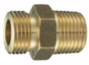 Bild von CATS Doppelnippel AG zyl. x kon., Messing blank, 1" x 1", Art.Nr. : 51906504 (51 9065 04)