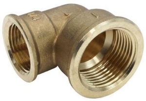 Picture of +GF+ Serie 8000 Gewindefittings Winkel 90° reduziert Siliziumbronze, Rp ″: 11/4 ‑ 1, Art.Nr.: 768090018