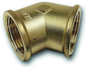 Picture of +GF+ Serie 8000 Gewindefittings Winkel 45° Siliziumbronze, Rp ″: 1, Art.Nr.: 768120006