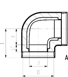 Picture of +GF+ COOL-FIT 2.0 Winkel 90°, d mm: 140, Art.Nr.: 738104166