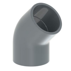 Picture of +GF+ Winkel 45° PVC-U metrisch, Grösse: 90, Art.Nr.: 721150113