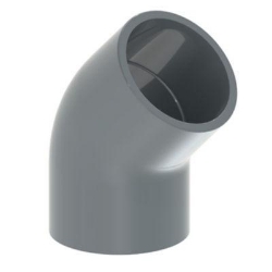 Picture of +GF+ Winkel 45° PVC-U metrisch, Grösse: 110, Art.Nr.: 721150114