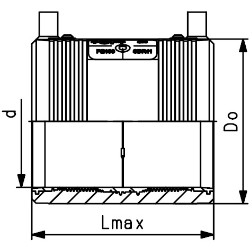 Picture of +GF+ ELGEF Plus Elektroschweiss Muffe PE100 d75-315mm / SDR11, d mm: 90, Art.Nr.: 753911613