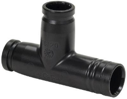 Picture of +GF+ iFIT T-Modul PPSU Mit Rohrkontur, d mm: 25/32 ‑ 32, Art.Nr.: 762101205