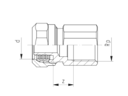 Picture of +GF+ INSTAFLEX Übergang Messing Mit Innengewinde, d mm: 25, Art.Nr.: 760857023