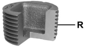 Picture of +GF+ 596 Stopfen mit Rand, ISO/EN T9, Dim. R ″: 3/4, Art.Nr.: 770596105