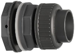 Picture of +GF+ Behälteranschluss Typ 050 PVC-U Verschraubung mit Klebemuffe metrisch, d mm: 16, Art.Nr.: 161050245