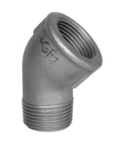 Picture of +GF+ 120 Winkel 45°, ISO/EN A1/45° verzinkt 100 bar, Dimension ″: 1/2", Art.Nr.: 771121204