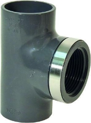 Picture of +GF+ T 90° PVC-U metrisch Rp, Grösse: 63‑2", Art.Nr.: 721200211