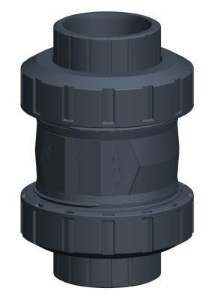 Picture of +GF+ Rückschlagventil Typ 561 PVC-U Ohne Feder Mit Klebemuffen metrisch, d mm: 75, Art.Nr.: 161561008