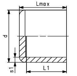 Picture of +GF+ ELGEF Plus Endkappe PE100 d20-630mm / SDR11 / Langschenklige Version, d mm: 225, Art.Nr.: 753961020