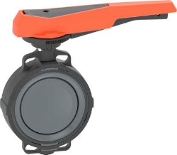 Picture of +GF+ Wafer-Style Zwischeneinbau Absperrklappe Typ 567 PVC-U Mit Handhebel Flansch Norm metrisch/ANSI/BS/JIS, d mm: 140, Art.Nr.: 161567006