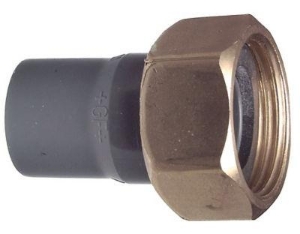 Picture of +GF+ Anschlussverschraubung PVC-U/Messing metrisch G, Grösse: 16‑ 1/2", Art.Nr.: 721550305