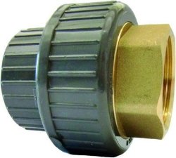 Picture of +GF+ Übergangsverschraubung PVC-U/Messing metrisch Rp PVC-U/Messing metrisch Rp, Grösse: 40‑11/4", Art.Nr.: 721550509