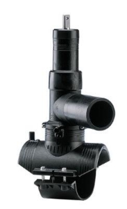 Picture of +GF+ ELGEF Plus Druckanbohrventil PE100 d63-250mm / SDR11 / Mit 360° drehbarem Abgang, d mm: 63, Art.Nr.: 193155234