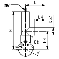 Picture of +GF+ ELGEF Plus Druckanbohrventil PE100 d63-250mm / SDR11 / Mit 360° drehbarem Abgang, d mm: 180, Art.Nr.: 193155304