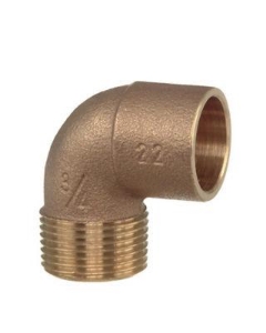 Picture of +GF+ Serie 7000 Lötfittings Winkel Rotguss, d mm: 28, Art.Nr.: 767094024