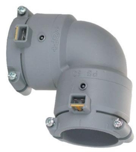 Picture of +GF+ INSTAFLEX Elektroschweiss Winkel 90° PB, d mm: 32, Art.Nr.: 761069217