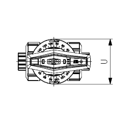 Picture of +GF+ Dosierkugelhahn Typ 523 Pro PVC-U Mit Klebemuffen metrisch, d mm: 16, Art.Nr.: 161523401