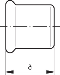 Picture of +GF+ PRESS-FIT Wasser Kappe Kupfer, d mm: 108, Art.Nr.: 767630113