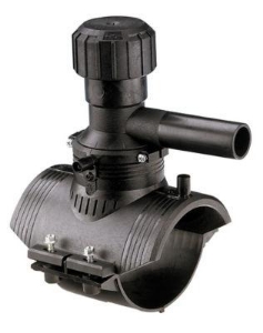 Picture of +GF+ ELGEF Plus Anbohrschelle PE100 d63-400mm / SDR11 / Mit 360° drehbarem Abgang, d mm: 75, Art.Nr.: 193131447