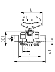 Picture of +GF+ PVC-U Kugelhahn Typ 546 Pro Mit Klebestutzen PVC-U ISO, d mm: 63, Art.Nr.: 161546727
