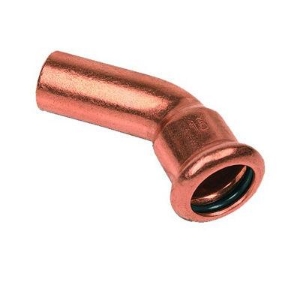 Picture of +GF+ PRESS-FIT Wasser Bogen 45° Kupfer, d mm: 89, Art.Nr.: 767604012