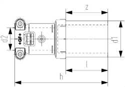 Picture of +GF+ INSTAFLEX Elektroschweiss Reduktion Polybuten, d1 mm: 50, Art.Nr.: 761069461