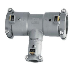 Picture of +GF+ INSTAFLEX Elektroschweiss T-Stück 90° reduziert PB, d1 mm: 20, Art.Nr.: 761069249