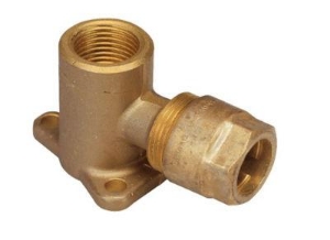 Picture of +GF+ INSTAFLEX Armaturenanschluss einfach Messing Mit Flansch, d mm: 20, Art.Nr.: 760857011