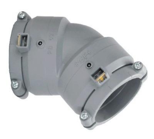 Picture of +GF+ INSTAFLEX Elektroschweiss Winkel 45° PB Mit Muffe-Stutzen, d mm: 25, Art.Nr.: 761069229