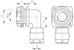 Picture of +GF+ INSTAFLEX Armaturenanschluss einfach Messing, d mm: 16, Art.Nr.: 760857017