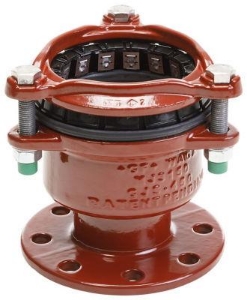 Picture of +GF+ MULTI/JOINT® 3157 Plus E-Stück reduziert, längskraftschlüssig, Uni/Fikser, DN: 125 ‑ 100, Art.Nr.: 709455232