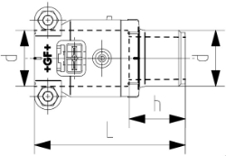 Picture of +GF+ INSTAFLEX Elektroschweiss Übergang PB, d mm: 50, Art.Nr.: 761069212