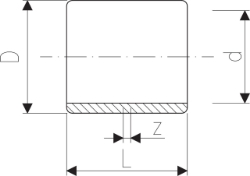 Picture of +GF+ INSTAFLEX Muffe PB, d mm: 16, Art.Nr.: 761066660