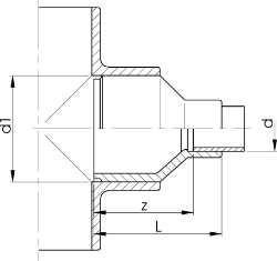 Picture of +GF+ INSTAFLEX Reduktion PB, d mm: 75, Art.Nr.: 761066749